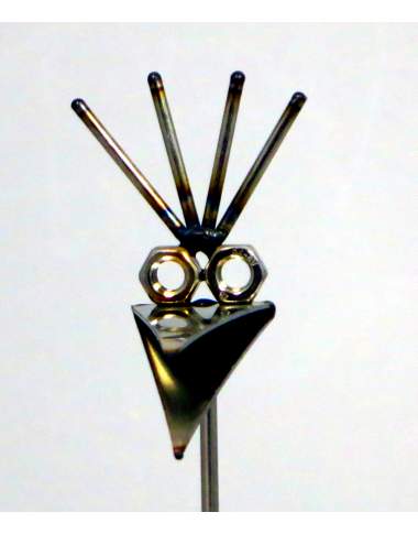 Steinvogel micro ca.22cm hoch Kamm zur Wahl aus Granit und Edelstahl Steinvogel micro ca.22cm hoch Kamm zur Wahl aus Granit und Edelstahl