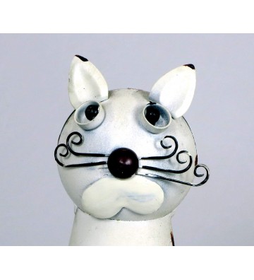 Zaunhocker Katze ca. 23cm hoch aus Blech 