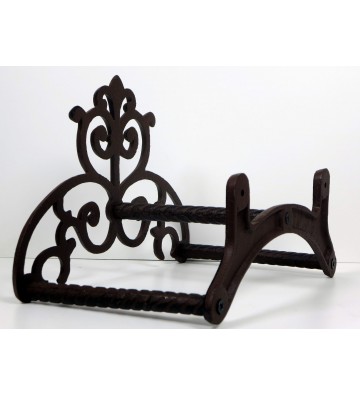 Schlauchhalter Landhaus Stil ca. 20cm hoch Gusseisen rostfarben antik