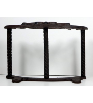 Schlauchhalter Landhaus Stil ca. 20cm hoch Gusseisen rostfarben antik