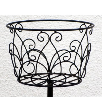 Blumensteckkorb ca. 110cm hoch aus Eisen dunkelrostfarben