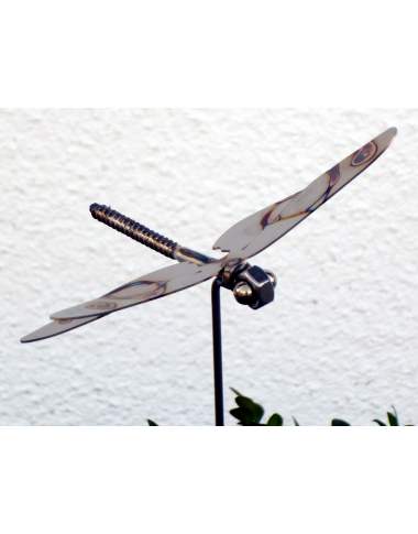 Gartenstecker Libelle aus Edelstahl am Stab ca.75 cm Gartenstecker Libelle aus Edelstahl am Stab ca.75 cm