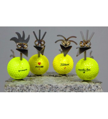 Birdie mit Golfball ca. 8,5cm hoch zur Wahl