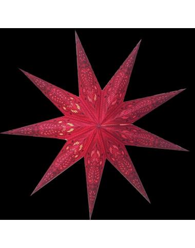 Leuchtstern Mirissa rot 9 Zacken ca. 60 cm mit Magnetverschluss Leuchtstern Mirissa rot 9 Zacken ca. 60 cm mit Magnetverschluss