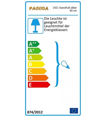 Standfuß für Leuchtsterne variabel für alle Größen, silber ca. 44 cm, E14