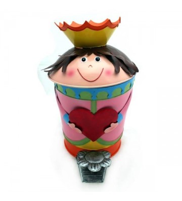 Tretabfalleimer "Prinzessin" ca. 42 cm hoch Handarbeit