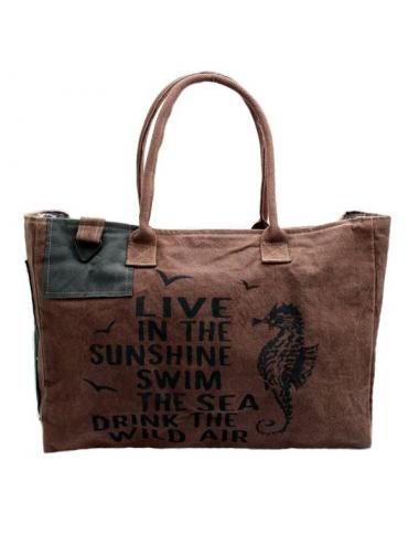 Reise-Strandtasche im Vintage Stil Reise-Strandtasche im Vintage Stil