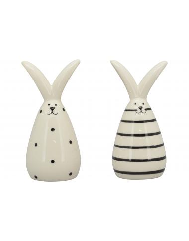 2-er SET Hase XOXO aus Keramik ca. 7,8 cm groß 2-er SET Hase XOXO aus Keramik ca. 7,8 cm groß
