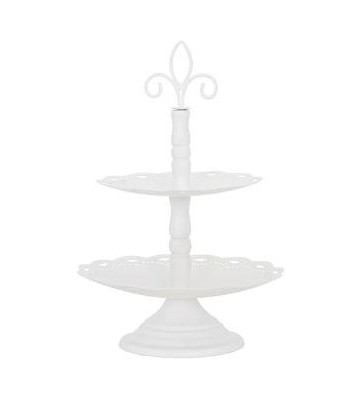 Etagere Clair Blanc aus Metall ca. 27 cm hoch