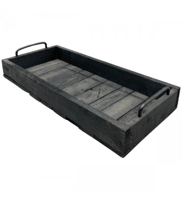 Tablett Bloom, schwarz,...