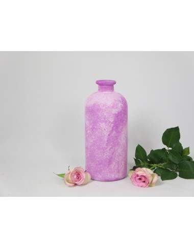 Glasvase bauchig pink zur Wahl ca. 25cm oder 17cm Glasvase bauchig pink zur Wahl ca. 25cm oder 17cm