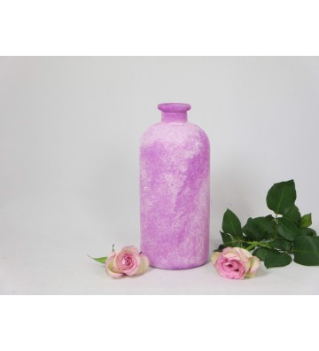 SET: 2 Vasen bauchig, pink 25 cm und 17 cm