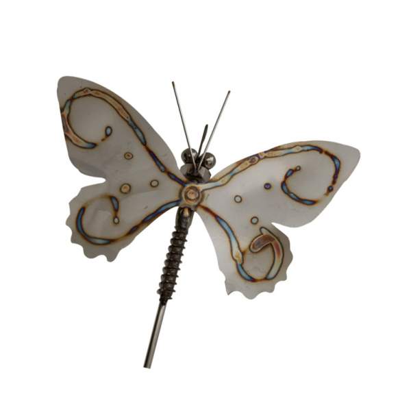 75 cm hoch Gartenstecker Libelle aus Edelstahl ca