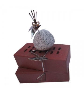 Kantenhocker SV mini Poker ca. 22cm hoch aus Granit und Edelstahl